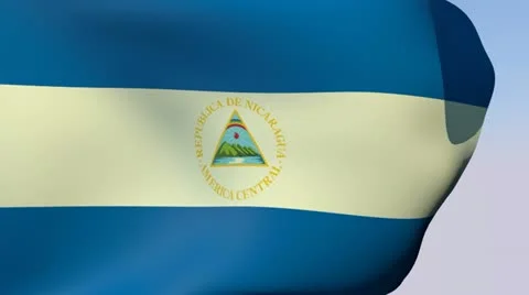 Flag of Nicaragua HD Stock Footage 14631579