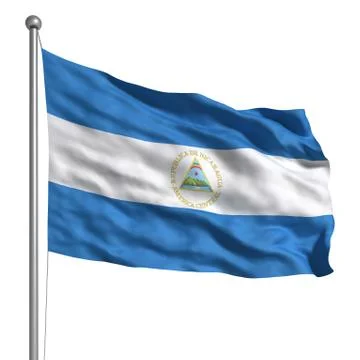 Flag of nicaragua Stock Illustration