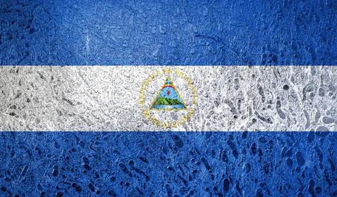 Flag of Nicaragua Illustrazione stock