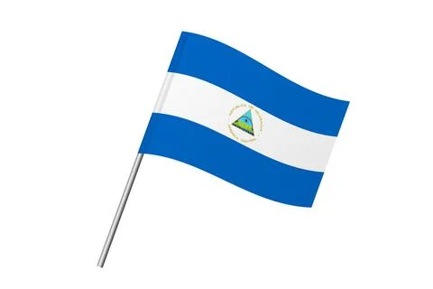 Flag of Nicaragua Stock Illustration