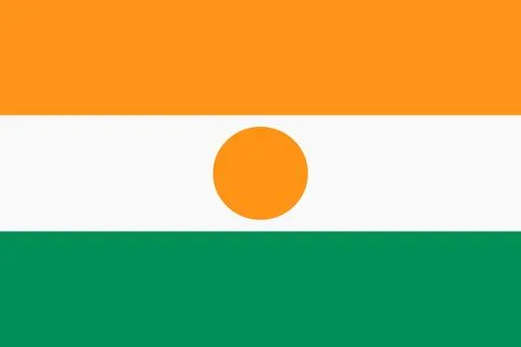 Flag of Niger background illustration large file Stock Illustration