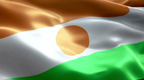 Flag Niger Vídeos de archivo 47756416