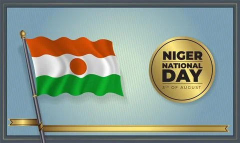 Flag Niger National Day Stock Illustration