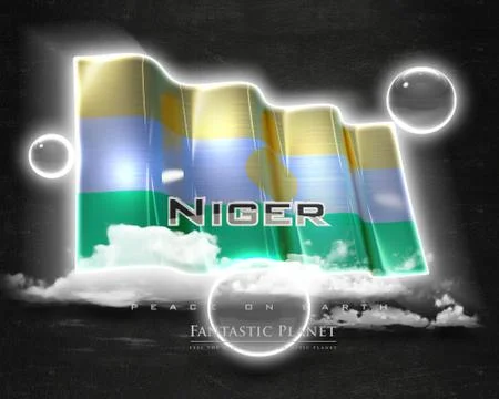 Flag Niger quality designer flag Stock Illustration