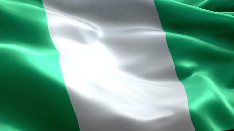 Flag Nigeria Video stock 47756593
