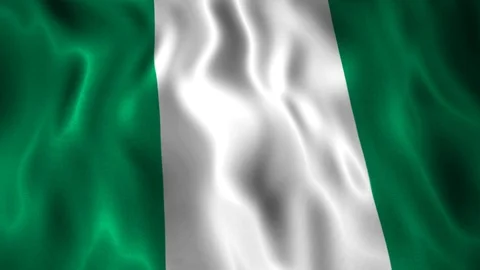 Flag Nigeria Stock Footage 128176500