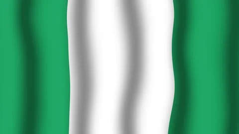 Flag of Nigeria Stock Footage 175663202