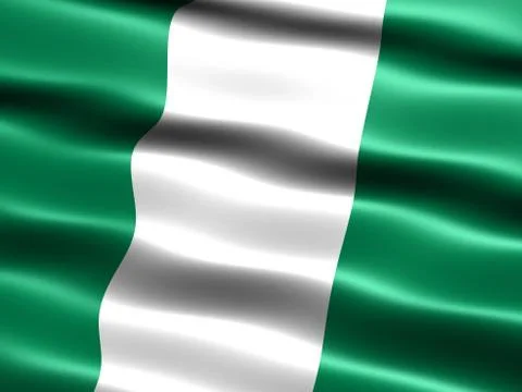 Flag of nigeria Иллюстрация