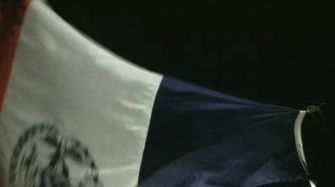 Flag at night Video stock 694430