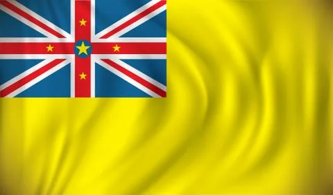 Flag of Niue Stock Illustration