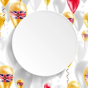 Flag of Niue Stock Illustration