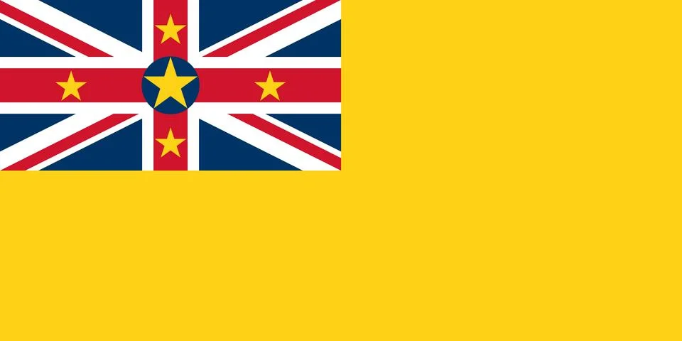 Flag of Niue Stock Illustration