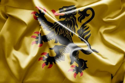 Flag of nord-pas-de-calais Stock Illustration