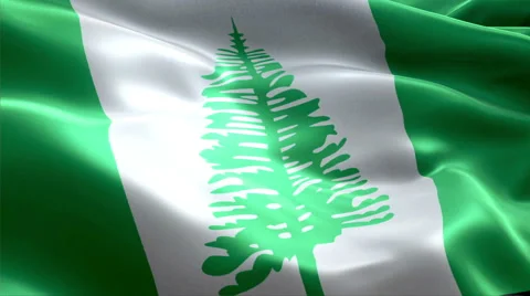 Flag Norfolk Island Stock-Footage 47757154