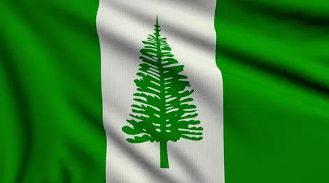 Flag of Norfolk looping Video stock 25341174