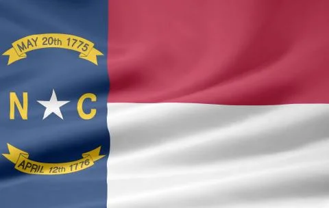 Flag of North Carolina Stock Illustration
