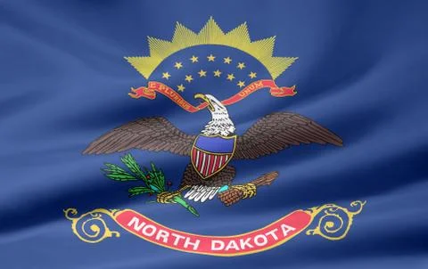 Flag of North Dakota Stock Illustration