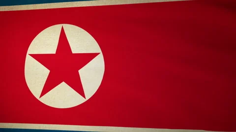 Flag North Korea Stock Footage 61150004