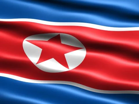 Flag of north korea Иллюстрация