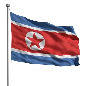 Flag of north korea Stock Illustration