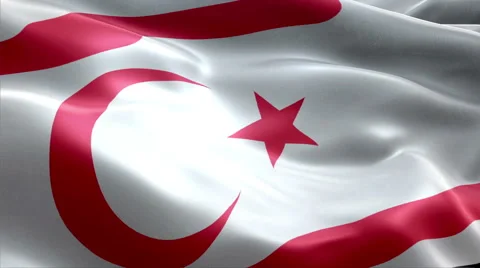 Flag Northern Cyprus Stock Footage 47757644