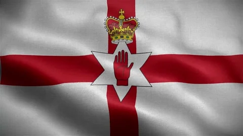 Flag of Northern Ireland Video stock 231699667