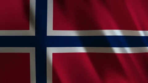 Flag of Norway, 3D Render Stock Footage 275571184