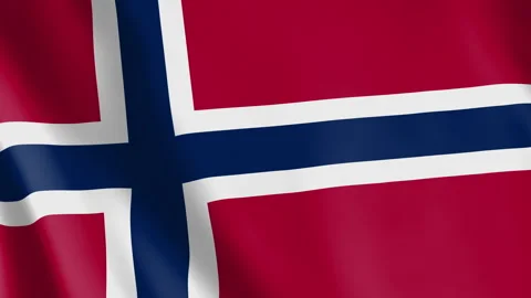 Flag of Norway Animated Background Stock Footage 327371986