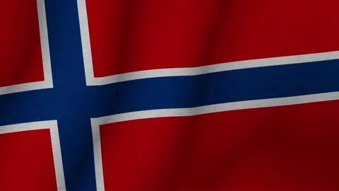 The flag of Norway. The evolving 3d national flag of Norway. 1080p HD animation Stock-Footage 271493873