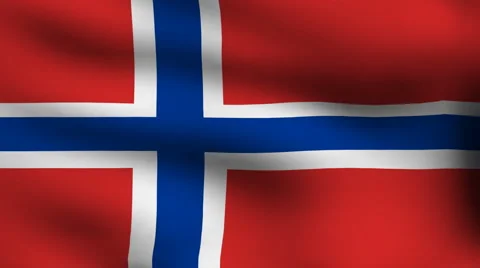 Flag of norway Video stock 896756