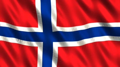 Flag of Norway Stock Footage 2562409