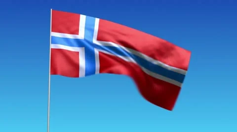 Flag of Norway Stock Footage 10809109