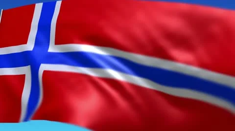 Flag of Norway Stock Footage 10809110