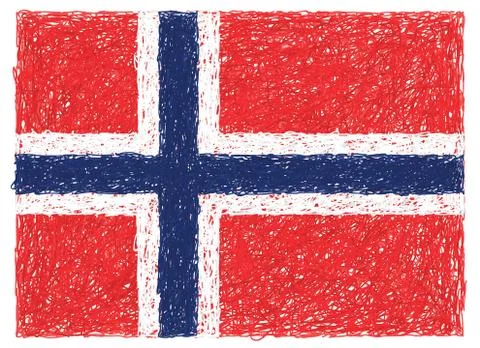 Flag of norway Stock Illustration
