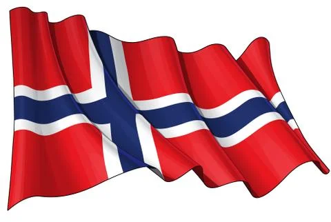Flag of Norway Stock Illustration