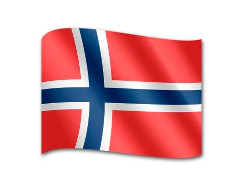 Flag of norway 스톡 일러스트