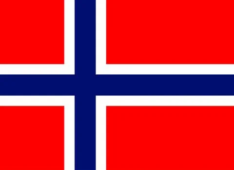Flag of Norway Stock Illustration