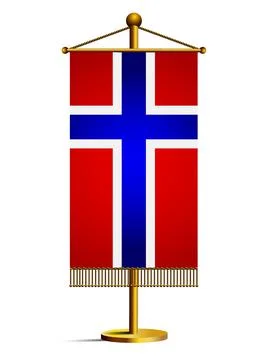 Flag of Norway Illustrazione stock