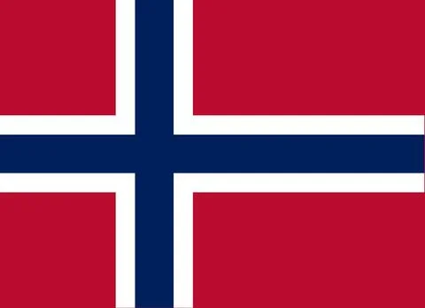 Flag of Norway Illustrazione stock