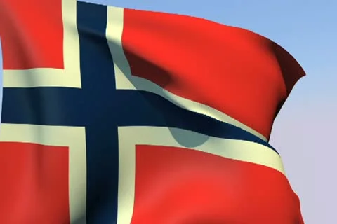 Flag of Norway NTSC Stock Footage 14658022