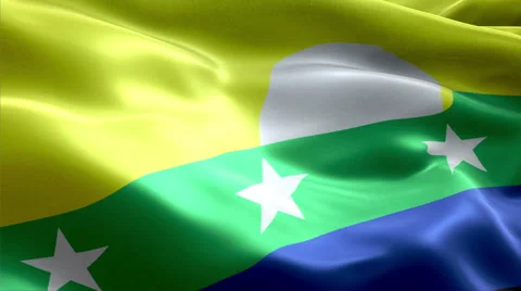 Flag Nueva Esparta Video stock 47758509