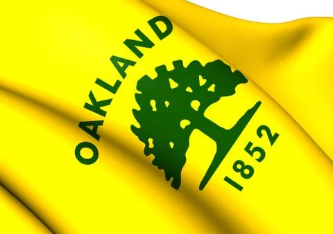 Flag of oakland Stock Illustration