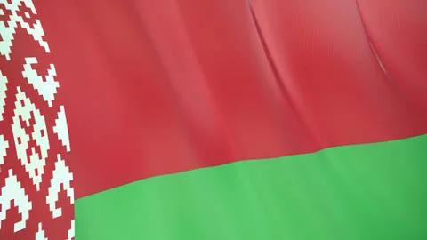 The flag ofBelarus3D illustration. Stock Illustration