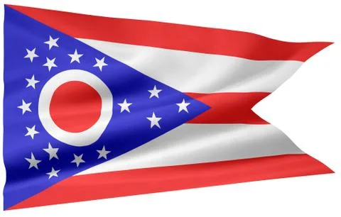 Flag of Ohio Stock Illustration