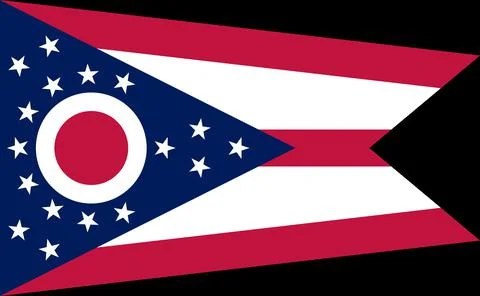 Flag of Ohio Stock Illustration