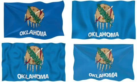 Flag of oklahoma Stock Illustration