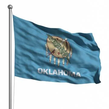 Flag of oklahoma Illustrazione stock