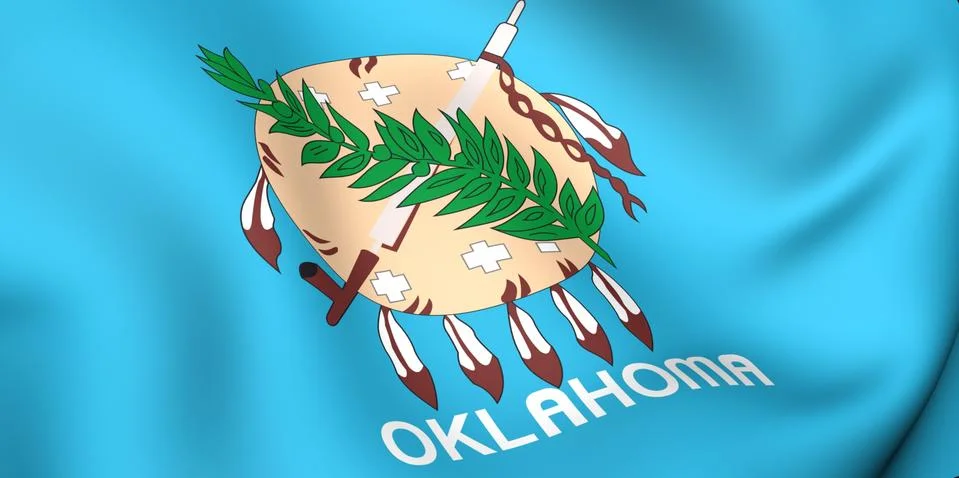 Flag of oklahoma Stock Illustration
