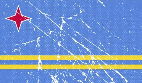 Flag of  with old texture. Vector Stock Illustration