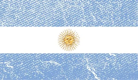 Flag of  with old texture. Vector Illustrazione stock